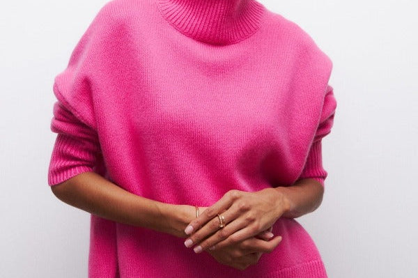 Women's Turtleneck Knit Sweater | Warm High-Neck Pullover