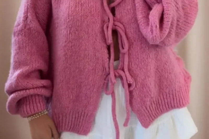 Women's Open-Front Knit Cardigan | Light Layering Cardigan