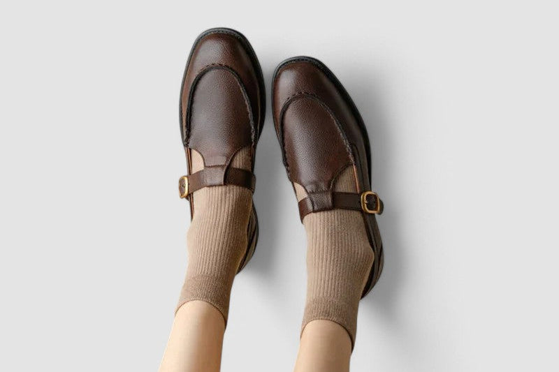 Women's Orthopedic Square Toe Mary Jane Shoes | Cushioned Comfort Flats
