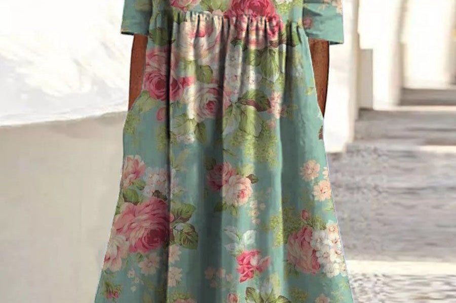 Women's Casual Midi Dress | Relaxed Everyday Midi Dress