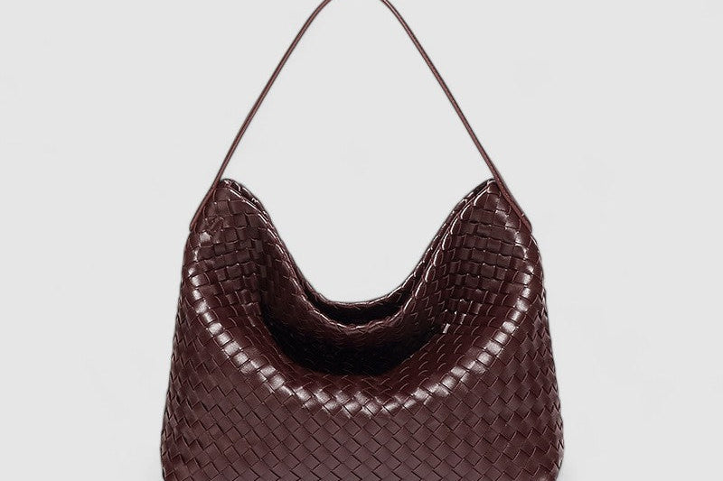 Women's Vegan Leather Shoulder Bag | Spacious Sustainable Shoulder Bag