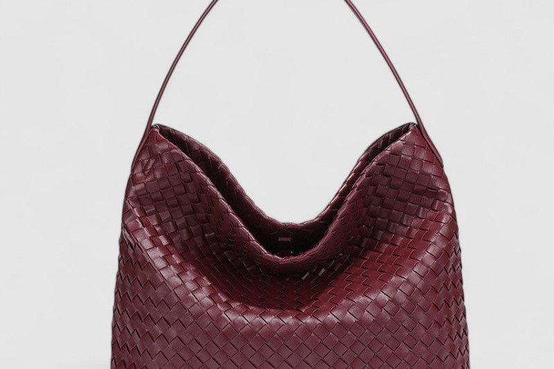 Women's Vegan Leather Shoulder Bag | Spacious Sustainable Shoulder Bag