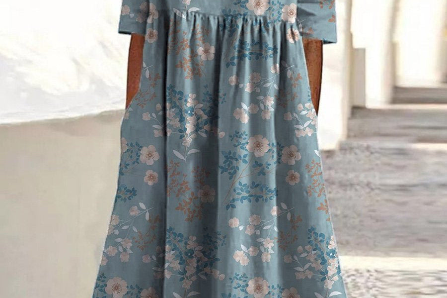 Women's Casual Midi Dress | Relaxed Everyday Midi Dress