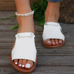 Sandals | Braided Strap Flat Footwear | Comfortable Boho Style | Effortless Summer Charm 3