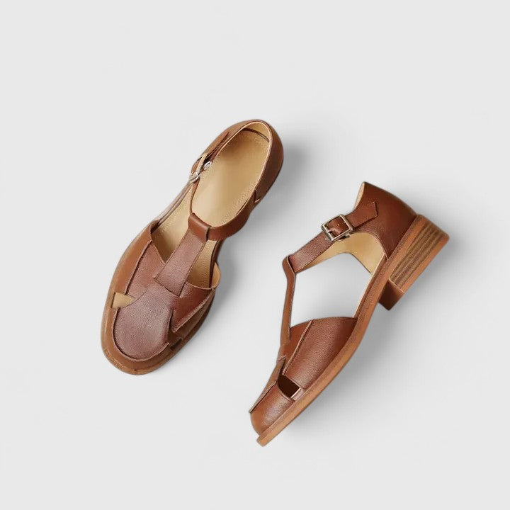 Sandals | Elegant T-Strap Design | Low Block Heel | Versatile and Comfortable 1
