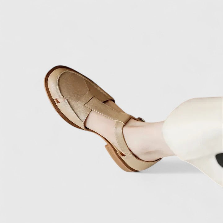 Sandals | Elegant T-Strap Design | Low Block Heel | Versatile and Comfortable 8