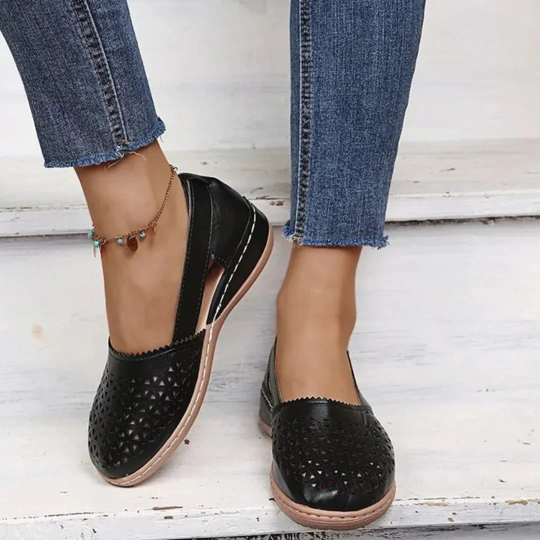 Sandals | Geometric Pattern Closed Toe Shoes | Stylish Comfortable Summer Footwear 5