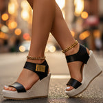 Sandals | Platform Wedge Ankle Strap | Comfortable Stylish Footwear 0