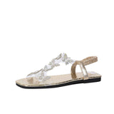 Sandals | Stylish Rhinestone Flat Shoes for Summer | Comfortable Casual Footwear 6