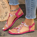 Sandals | Stylish Rhinestone Flat Shoes for Summer | Comfortable Casual Footwear 8