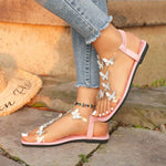 Sandals | Stylish Rhinestone Flat Shoes for Summer | Comfortable Casual Footwear 9