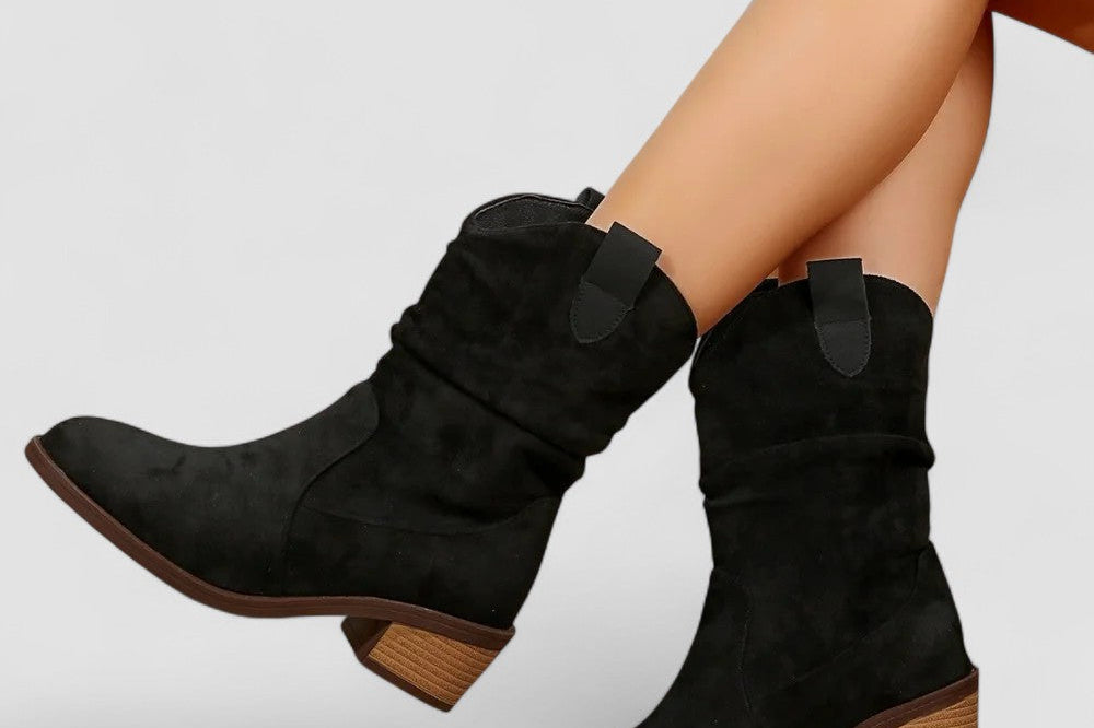 Women's Leather Boots | Trendy Comfortable Calf Boots