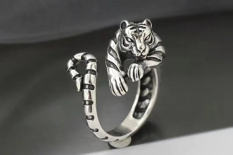 Women's Stainless Steel Statement Ring | Adjustable Waterproof Sculpted Ring