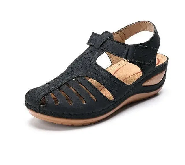 Sharon Fisherman Sandals - Black