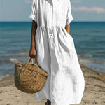 Shirt Dress | Elegant Summer Dress with Flattering Silhouette 0