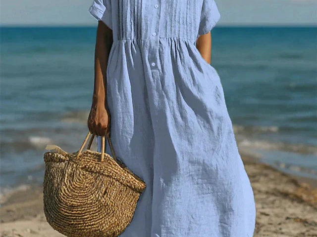 Shirt Dress | Elegant Summer Dress with Flattering Silhouette 1