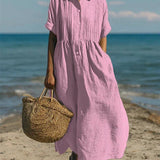 Shirt Dress | Elegant Summer Dress with Flattering Silhouette 3