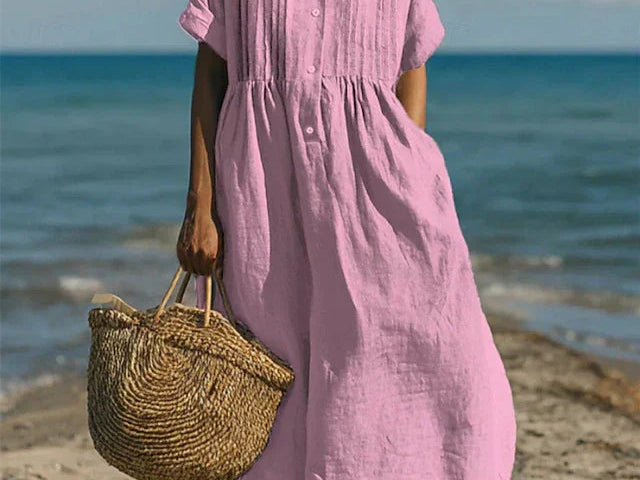 Shirt Dress | Elegant Summer Dress with Flattering Silhouette 3