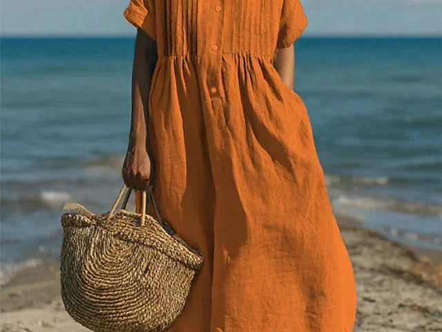 Shirt Dress | Elegant Summer Dress with Flattering Silhouette 4