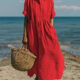 Shirt Dress | Elegant Summer Dress with Flattering Silhouette 5