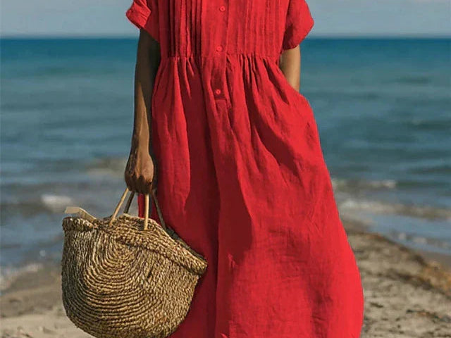 Shirt Dress | Elegant Summer Dress with Flattering Silhouette 5