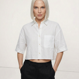 Shirt | Cropped Oversized Long Sleeve | Breathable Soft Linen 7