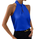 Silk Top | Knot Neck | Elegant Silk Blouse | Luxurious | Versatile 1
