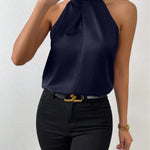Silk Top | Knot Neck | Elegant Silk Blouse | Luxurious | Versatile 11
