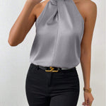 Silk Top | Knot Neck | Elegant Silk Blouse | Luxurious | Versatile 12