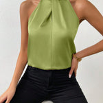 Silk Top | Knot Neck | Elegant Silk Blouse | Luxurious | Versatile 13