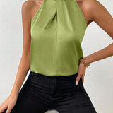Silk Top | Knot Neck | Elegant Silk Blouse | Luxurious | Versatile 13