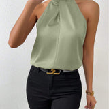 Silk Top | Knot Neck | Elegant Silk Blouse | Luxurious | Versatile 14