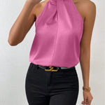 Silk Top | Knot Neck | Elegant Silk Blouse | Luxurious | Versatile 16