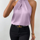 Silk Top | Knot Neck | Elegant Silk Blouse | Luxurious | Versatile 18