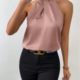 Silk Top | Knot Neck | Elegant Silk Blouse | Luxurious | Versatile 5
