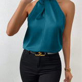 Silk Top | Knot Neck | Elegant Silk Blouse | Luxurious | Versatile 9