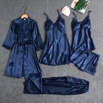 Sleepwear Set | Elegant Five-Piece Pajama Set for Women 0
