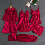 Sleepwear Set | Elegant Five-Piece Pajama Set for Women 1