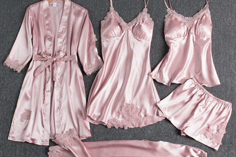 Sleepwear Set | Elegant Five-Piece Pajama Set for Women 2