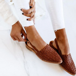 Slingback Loafers | Braided Design | Elegant Pointed Toe | Comfortable Lightweight Shoes 0