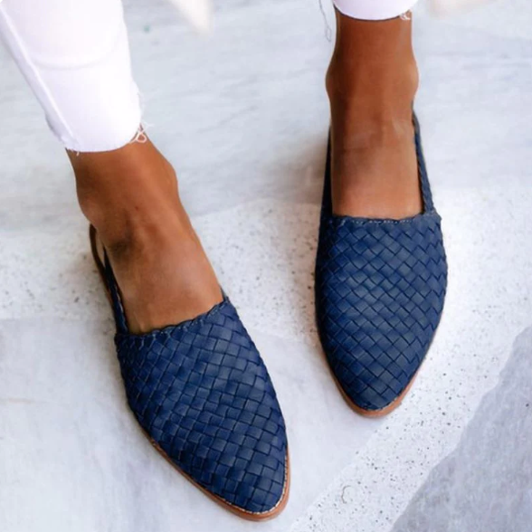 Slingback Loafers | Braided Design | Elegant Pointed Toe | Comfortable Lightweight Shoes 4