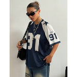 Sport Jersey Shirt | Oversized Trendy Streetwear Top 1