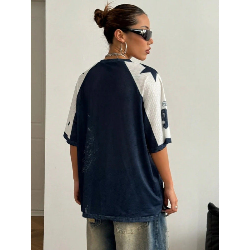Sport Jersey Shirt | Oversized Trendy Streetwear Top 2