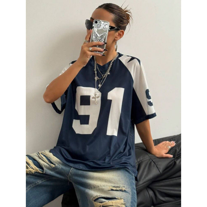 Sport Jersey Shirt | Oversized Trendy Streetwear Top 5
