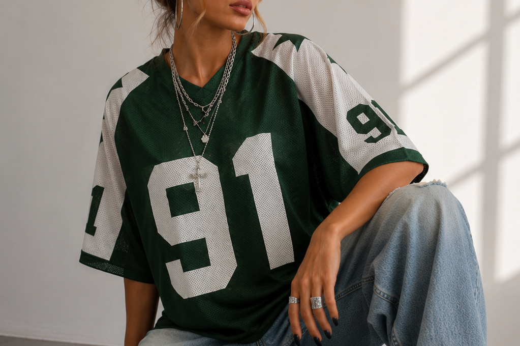 Sport Jersey Shirt | Oversized Trendy Streetwear Top 6