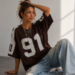 Sport Jersey Shirt | Oversized Trendy Streetwear Top 7