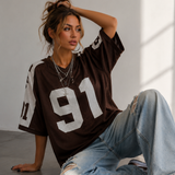 Sport Jersey Shirt | Oversized Trendy Streetwear Top 7