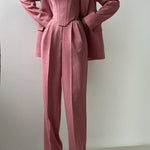 Suit | Herringbone Three-Piece Set | Elegant Structured Design for Professional Attire 1