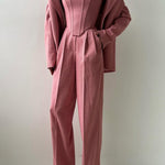 Suit | Herringbone Three-Piece Set | Elegant Structured Design for Professional Attire 9