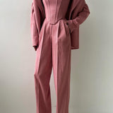 Suit | Herringbone Three-Piece Set | Elegant Structured Design for Professional Attire 9